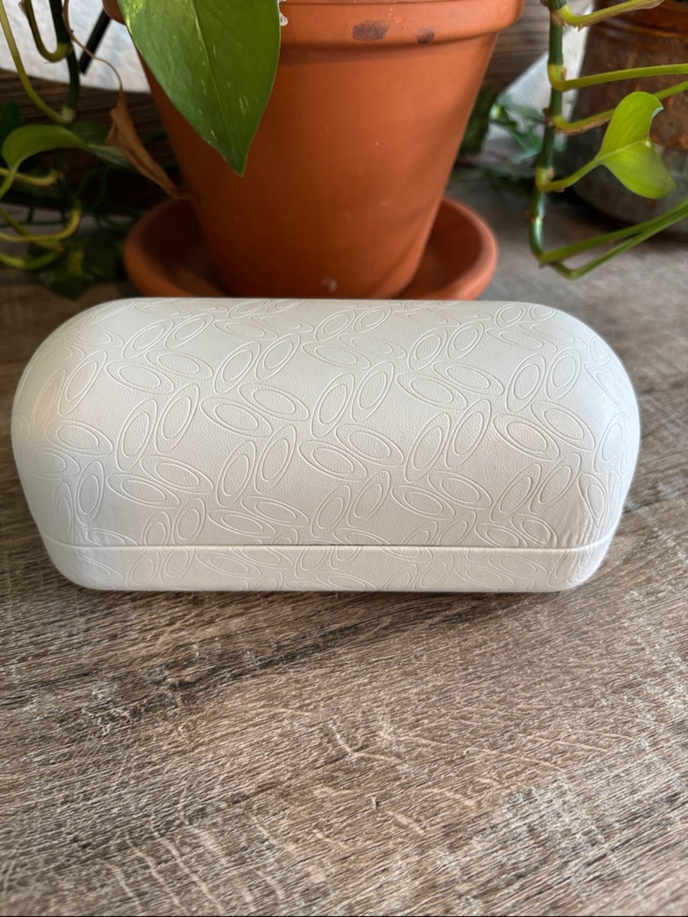 White Textured Oakley Sunglasses Case